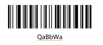 長方形DataMatrixコード オン — Tera HW0002用設定バーコード